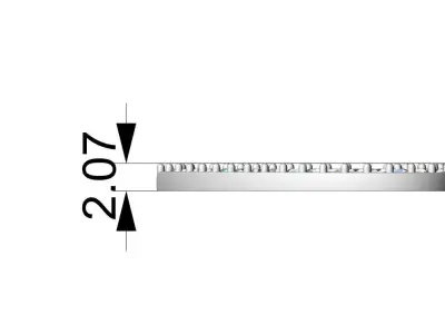 Pendant 2024-007 3D print model 3D print model