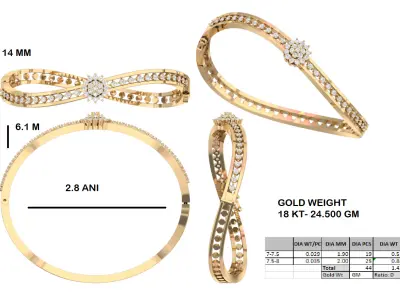 infinity bracelet 3D print model purchase