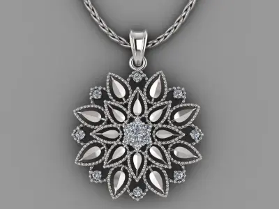 Flower Pendant  3D print model