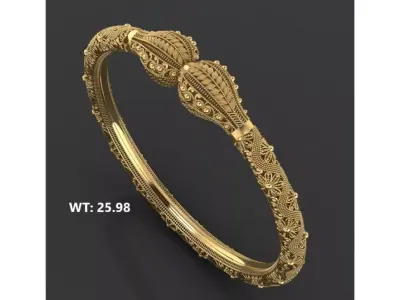 fusion bangles moo karra indian  22 3D print model
