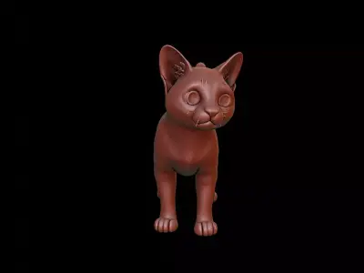 Cat Animal Sculpture 3D print model purchase