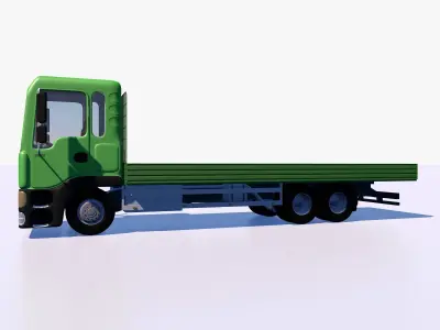 Open body truck 3D model