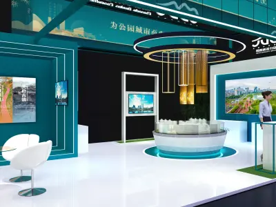 exhibition Low-poly 3D model 16