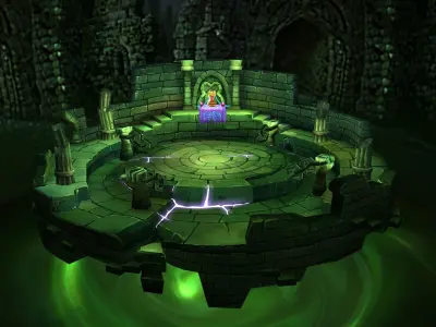 Game Low Mode - Sleeping Beauty Castle 02 3D model