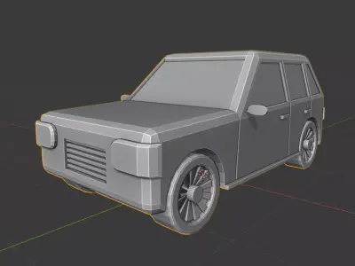 Low poly car 3D print model purchase