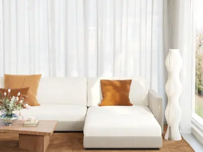 Parisian interior scene 3D model 3D model