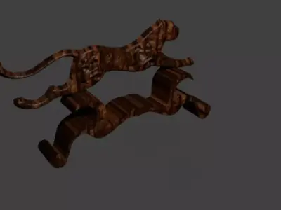Wooden item for decoration 3D model purchase