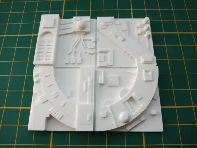 Death Star Tile Type F Free 3D print model