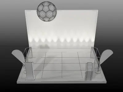 Booth Exhibition Stand a400a 3D model