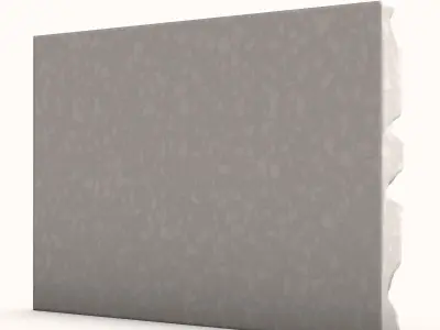 Massive Stone Rubble Wall Geometry 3D model
