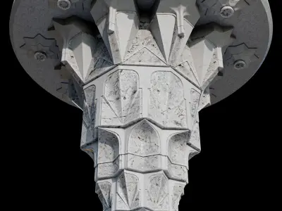 mountain center muqarnas 3D model