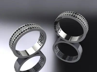 Jewelry Ring Gold 3D print model