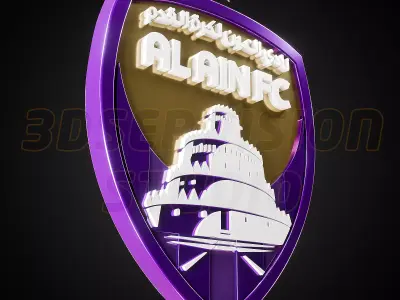 Al Ain FC logo - Cinematic - 3D print 3D model