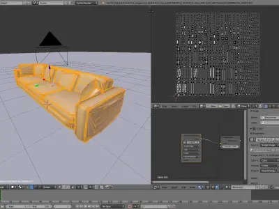Luxury Couch  Low-poly 3D model