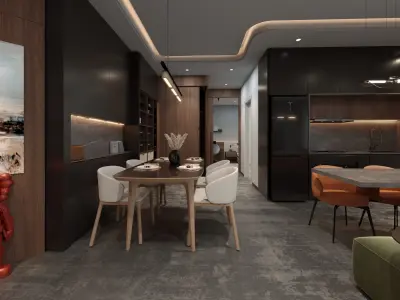 Modern Apartment Design 3D model