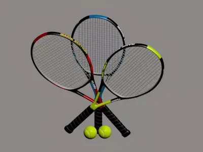 Tennis racket 3D model