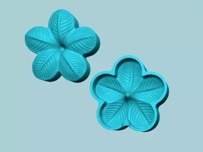 Plum Blossom Flower 01 - Moulding Artificial Craft 3D print model