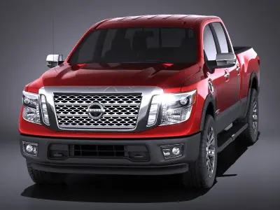Nissan Titan 2018 VRAY 3D model