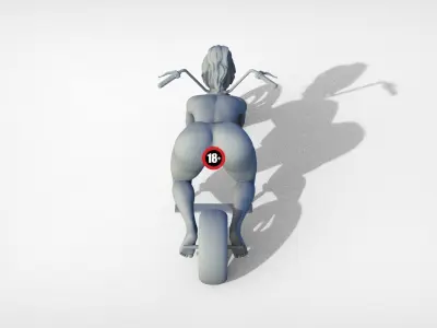 Girl Harley Davidson 3D print model