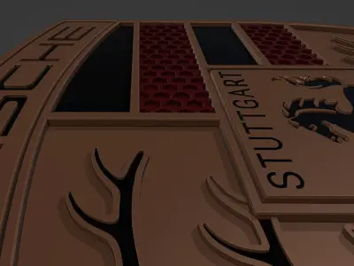 NEW 2024 PORSCHE Badge 3D Printable 3D print model