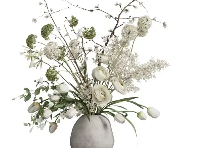 Flower In Vase 97 3D model