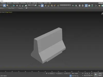 Jersey Barrier - Revit Family 3D model