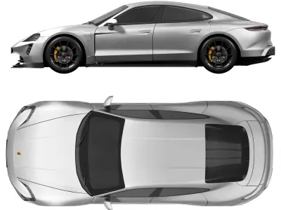 Porsche Taycan GTS 2022 3D model