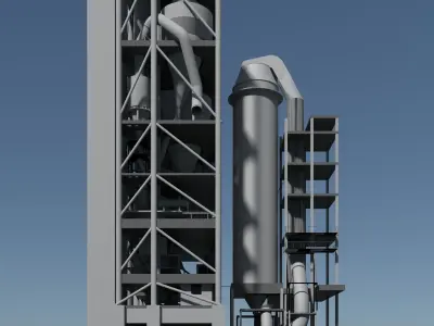 Industrial building 25i20 3D model