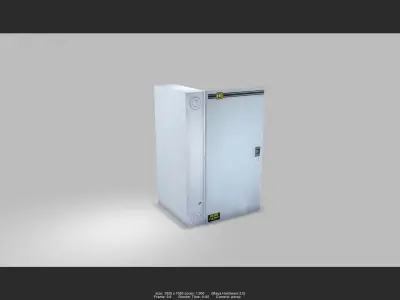 Consumer Unit 01 Low-poly 3D model