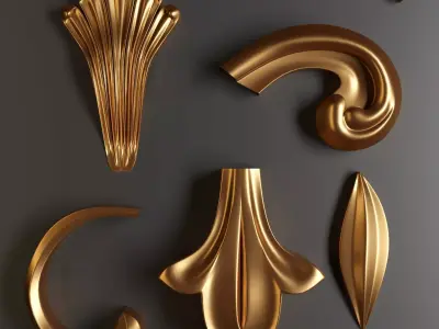 ornament Low-poly 3D model shop