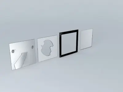 Picture Frame Bespoke Teddy Time for a Baby Boy Free 3D model