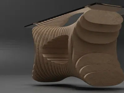 parametric table 3D model