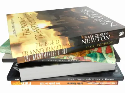 Books for interior decoration 05 3D model