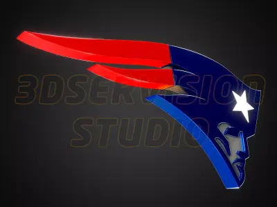 New England Patriots logo - Cinematic - 3D print 3D model