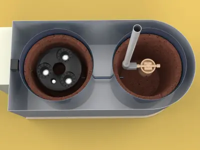 ULTRASONIC COOLING SYSTEM MIST HUMIDIFIER VAPORIZER FARM  3D model