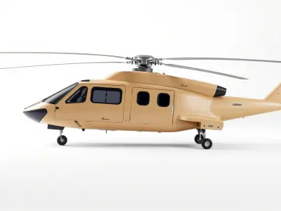 DesertFox Transport Helicopter model pack Low-poly 3D model
