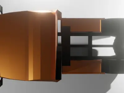 truck DOF Low-poly 3D model