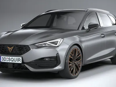 Seat Leon Sportstourer Cupra 2021 3D model