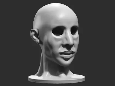 human head modern sculpture 3d print model 93 3D print model