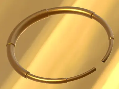 Mechanical Shaft Bracelet 3D print model