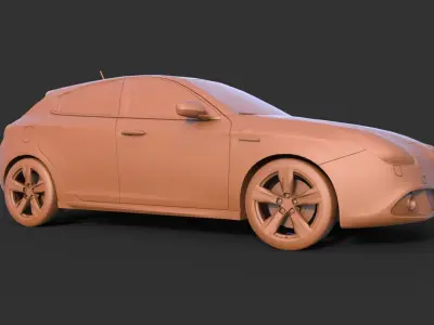 Alfa Romeo Giulietta 2010 3D print model