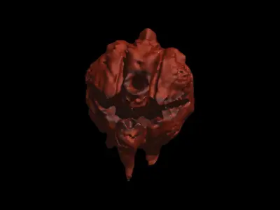 Flying demon Free low-poly 3D model