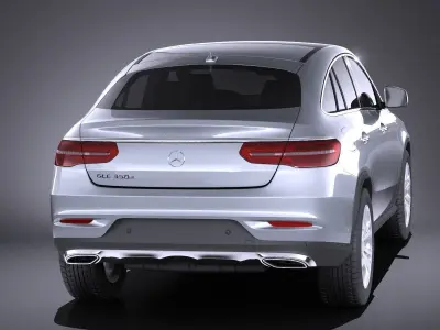 Mercedes-Benz GLE Coupe 2017 VRAY 3D model