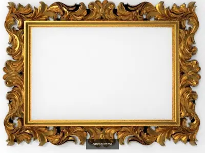 5 carved frames set 3D Model Pack order