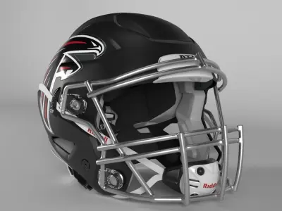 ATLANTA FALCONS Helmet Football NFC SOUTH PBR updated 2025 3D model