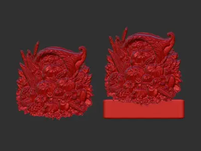 happy thanks giving decor  3D print model