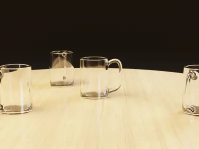 Glass pitcher Free 3D model