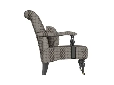 Clawfoot Armchair 3D model