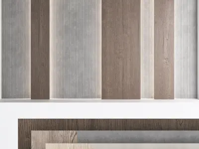 Decorative wall panel set 72 3D model