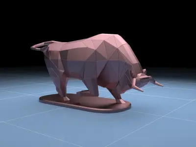 Bull Statue 3D model